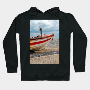 Traditional crab fishing boat on Cromer beach Hoodie